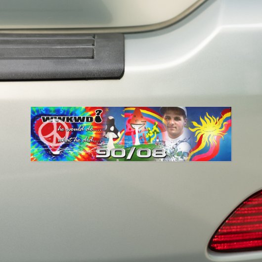 wat zou kyle wolper doen ? bumpersticker (Op auto)