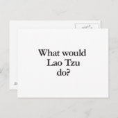 wat zou lao tzu doen ? briefkaart (Voorkant / Achterkant)