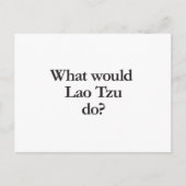 wat zou lao tzu doen ? briefkaart (Voorkant)
