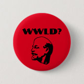 Wat zou Lenin doen? knoop Ronde Button 5,7 Cm (Voorkant)