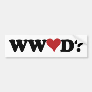 Wat zou liefde doen bumpersticker