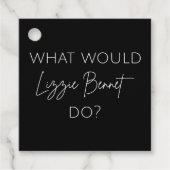 Wat zou Lizzie Bennet doen? Bedankjes Labels (Voorkant)