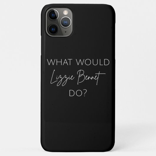 Wat zou Lizzie Bennet doen? Case-Mate iPhone Case (Achterkant)
