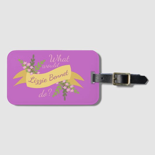 Wat zou Lizzie Bennet doen? II Bagagelabel (Voorkant (horizontaal))