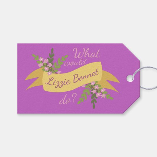 Wat zou Lizzie Bennet doen? II Cadeaulabel (Voorkant (Horizontaal))
