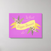 Wat zou Lizzie Bennet doen? II Canvas Afdruk (Voorkant)