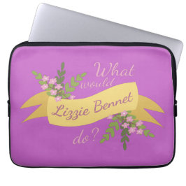 Wat zou Lizzie Bennet doen? II Laptop Sleeve