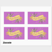 Wat zou Lizzie Bennet doen? II Rechthoekige Sticker (Vel)