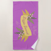 Wat zou Lizzie Bennet doen? II Strandlaken (Voorkant)