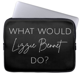 Wat zou Lizzie Bennet doen? Laptop Sleeve