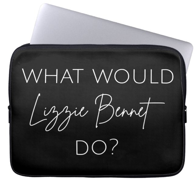 Wat zou Lizzie Bennet doen? Laptop Sleeve (Voorkant)