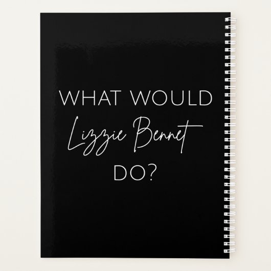 Wat zou Lizzie Bennet doen? Planner (Achterkant)
