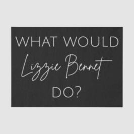 Wat zou Lizzie Bennet doen? Tissuepapier