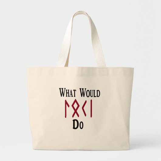 Wat zou LOKI doen? Grote Tote Bag (Voorkant)