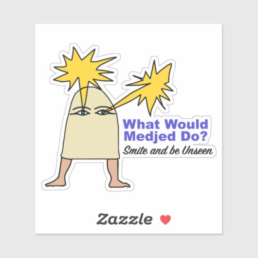 Wat zou Medjed doen? Oude Egypte Meme Sticker (Vel)