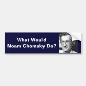 Wat zou Noam Chomsky doen? Bumpersticker (Voorkant)
