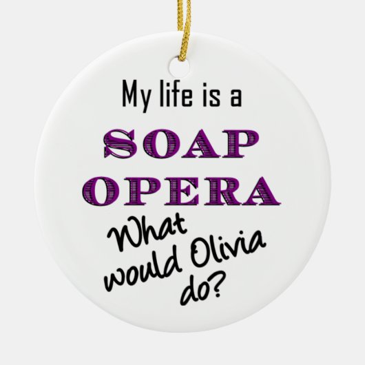 Wat zou Olivia doen? Ornament (Voorkant)