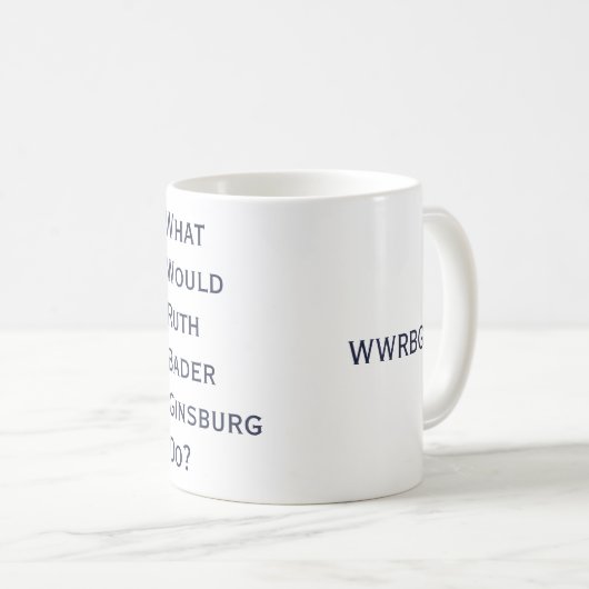 Wat zou RBG doen? Mok (Voorkant rechts)