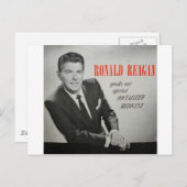 Wat zou Reagan doen? Briefkaart (Voorkant / Achterkant)