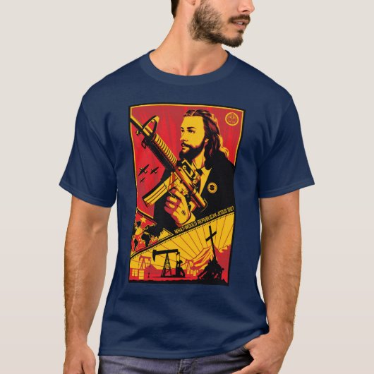 Wat zou Republikeinse Jezus doen? T-shirt (Voorkant)