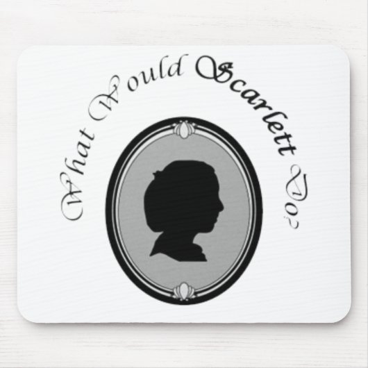 Wat zou Scarlett doen? Mousepad Muismat (Voorkant)