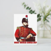 Wat zou Sousa doen? Briefkaart (Staand voorkant)