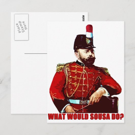 Wat zou Sousa doen? Briefkaart (Voorkant / Achterkant)