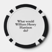 wat zou william henry harrison doen poker chips (Achterkant)