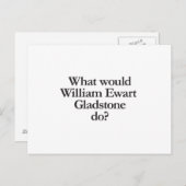 wat zou william met gladstone doen ? briefkaart (Voorkant / Achterkant)