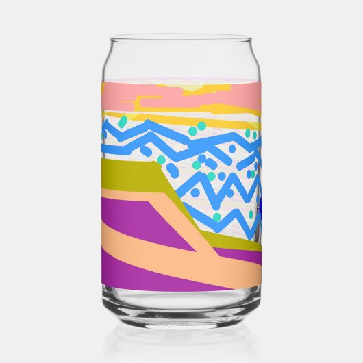 Wat zwemt in deze drinkset blikvorm glas (Voorkant)
