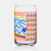 Wat zwemt in deze drinkset blikvorm glas (Links)