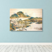 Watanabe Gentai a Remoe Officier's Homecoming Canvas Afdruk (Insitu (Houten vloer))