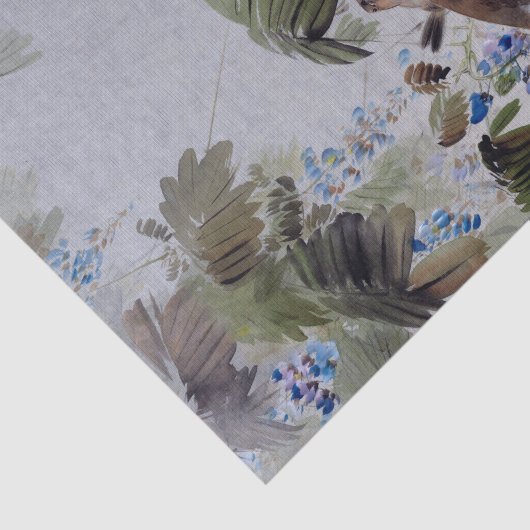 Watanabe Seitei Birds and Flowers Tissuepapier (Detail)