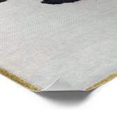 Watanabe Seitei Egrets in een boom bij nacht Poster (Hoek)