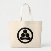 Watanabe ster in cirkel grote tote bag (Voorkant)