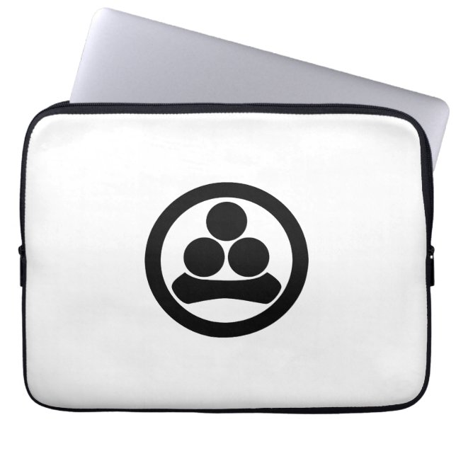 Watanabe ster in cirkel laptop sleeve (Voorkant)