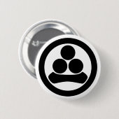 Watanabe ster in cirkel ronde button 5,7 cm (Voorkant /achterkant)