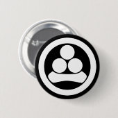 Watanabe ster in cirkel ronde button 5,7 cm (Voorkant /achterkant)