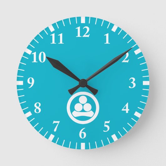 Watanabe ster in cirkel ronde klok (Voorkant)