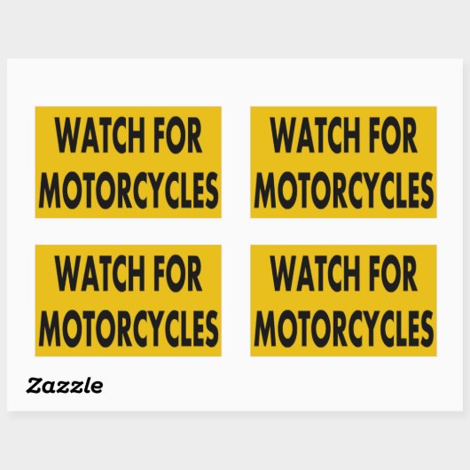 Watch For Motorcycles Stickers (Vel)