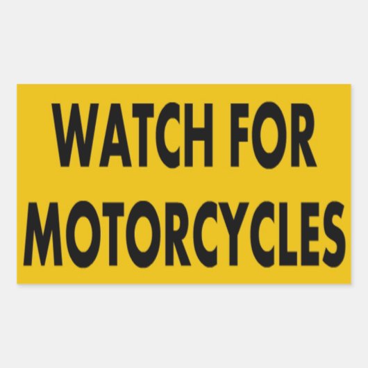 Watch For Motorcycles Stickers (Voorkant)