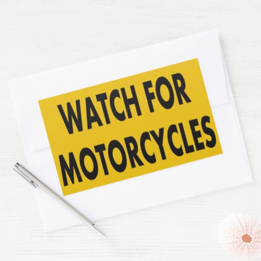 Watch For Motorcycles Stickers (Envelop)