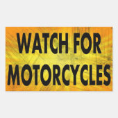 Watch For Motorcycles Stickers (Voorkant)