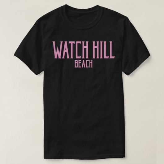 Watch Hill Beach Rhode Island RI  Tet Pink T-shirt (Design voorkant)
