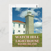 Watch Hill Lighthouse, Rhode Island Briefkaart (Voorkant / Achterkant)