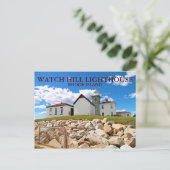 Watch Hill Lighthouse, Rhode Island Briefkaart (Staand voorkant)