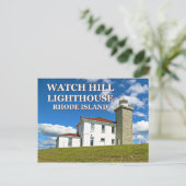 Watch Hill Lighthouse, Rhode Island Briefkaart (Staand voorkant)