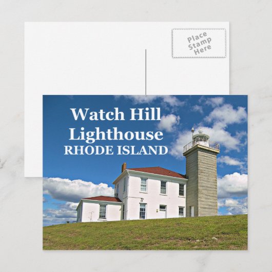 Watch Hill Lighthouse, Rhode Island Briefkaart (Voorkant / Achterkant)
