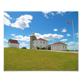 Watch Hill Lighthouse, Rhode Island Foto Print Foto Afdruk