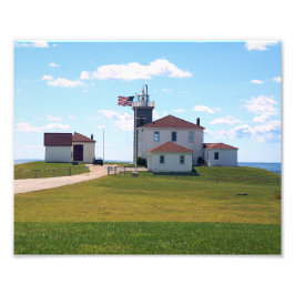 Watch Hill Lighthouse, Rhode Island Foto Print Foto Afdruk
